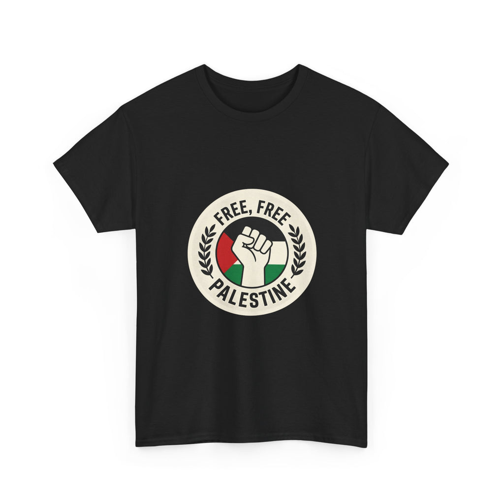 Free Palestine T-Shirt — Raised Fist Solidarity Tee