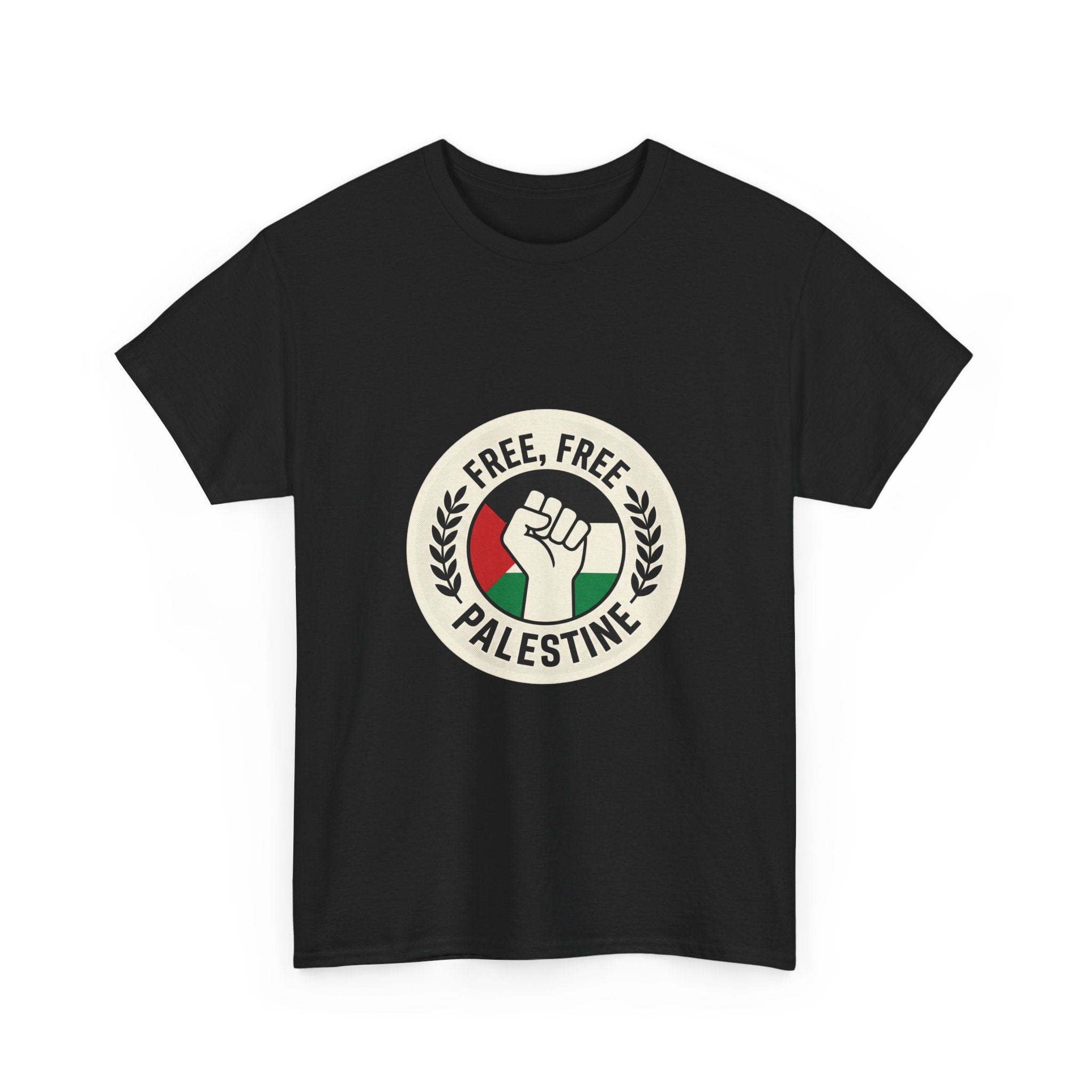 Free Palestine T-Shirt — Raised Fist Solidarity Tee
