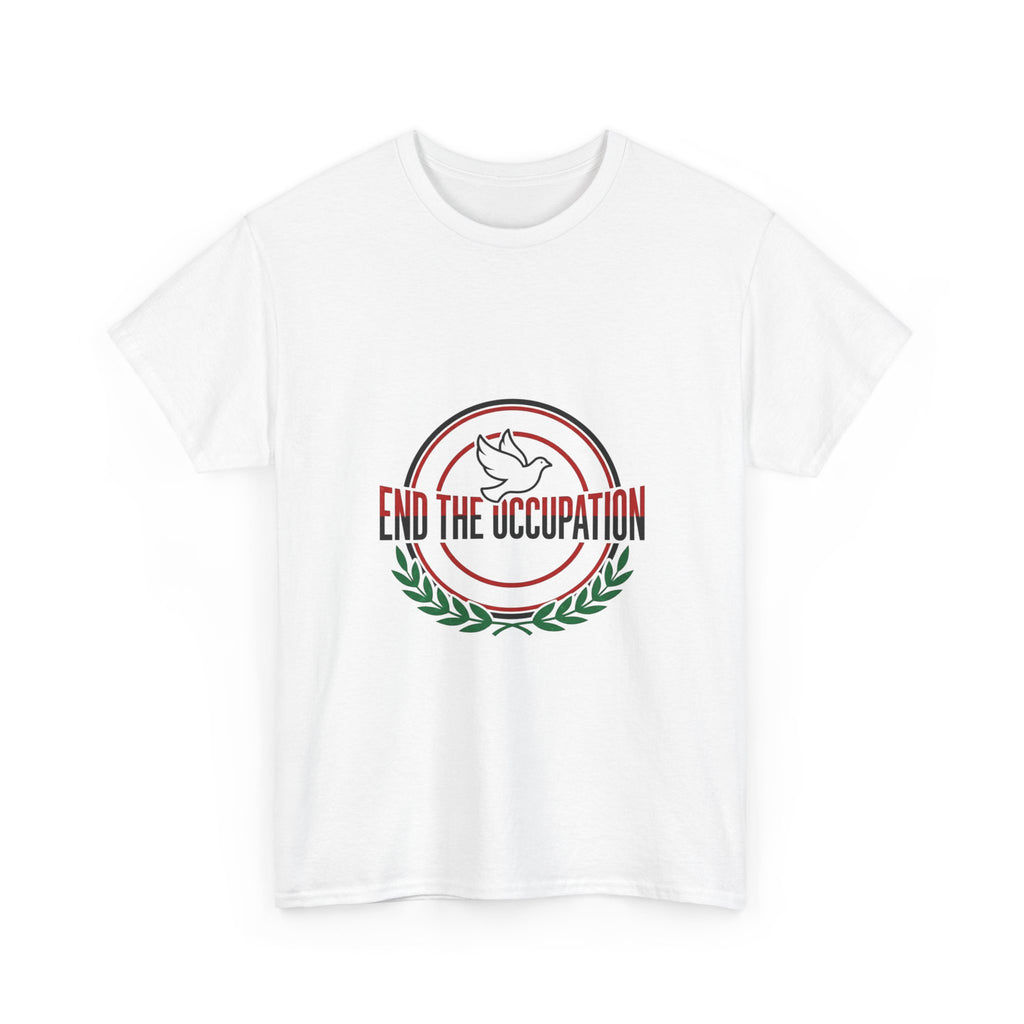 End the Occupation T-Shirt — Peace Dove & Olive Branch Tee