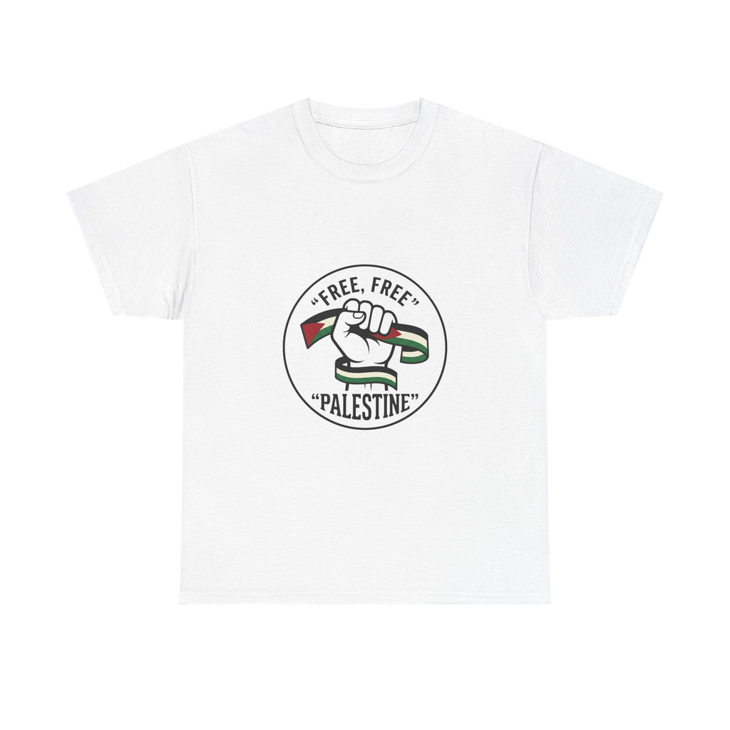 Free Palestine T-Shirt — Fist & Flag Solidarity Tee