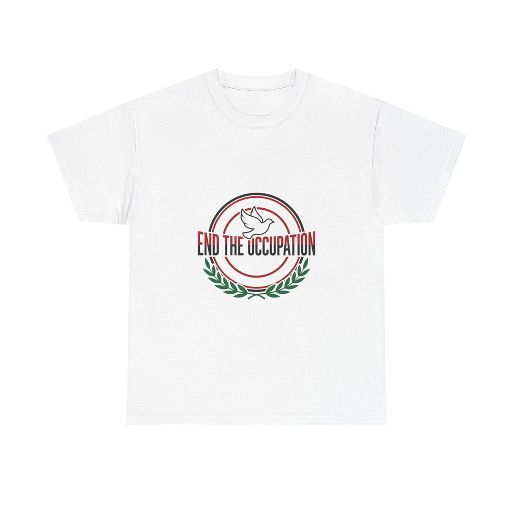 End the Occupation T-Shirt — Peace Dove & Olive Branch Tee