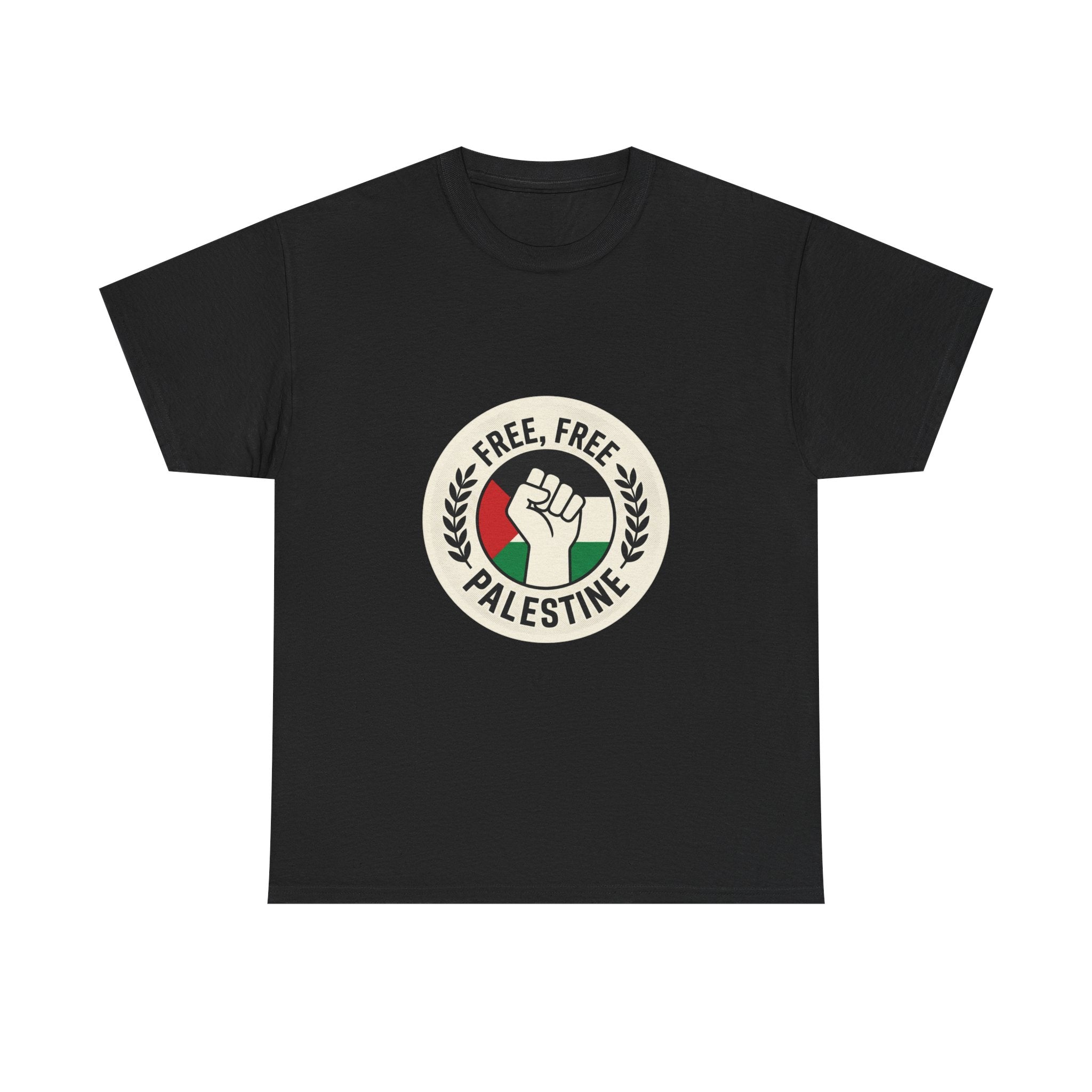 Free Palestine T-Shirt — Raised Fist Solidarity Tee
